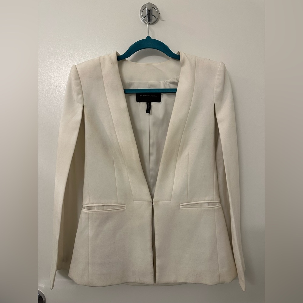 COPY - White BCBG Cape Blazer